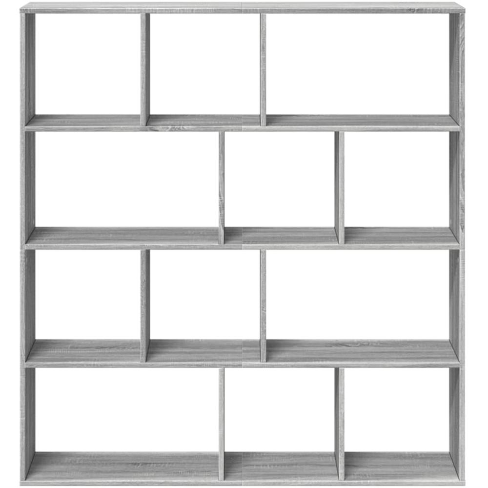 vidaXL 12 Shelf Grey Sonoma Bookcase Image 5