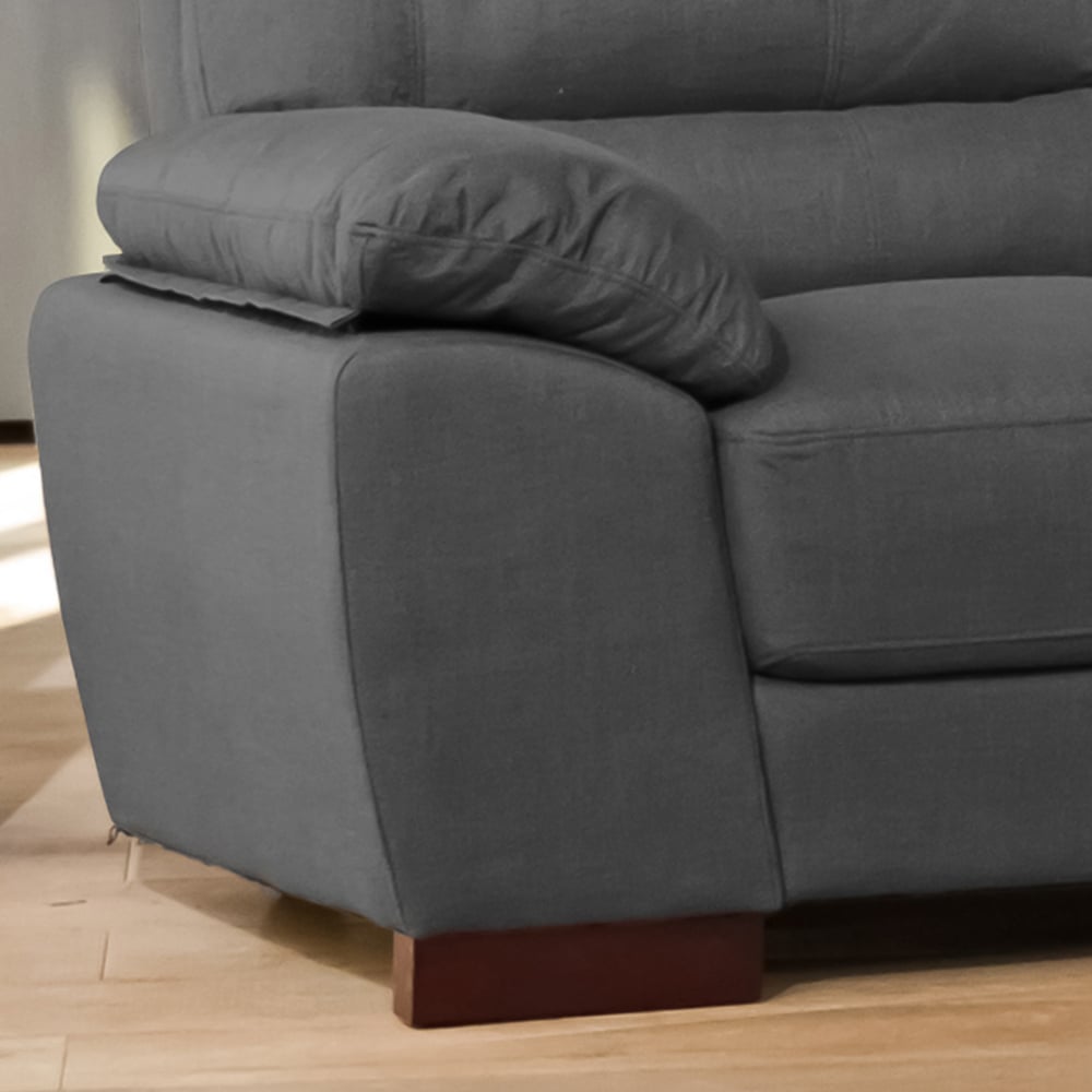 Westbrook 2 Seater Ash Textured Fabric Sofa Image 3