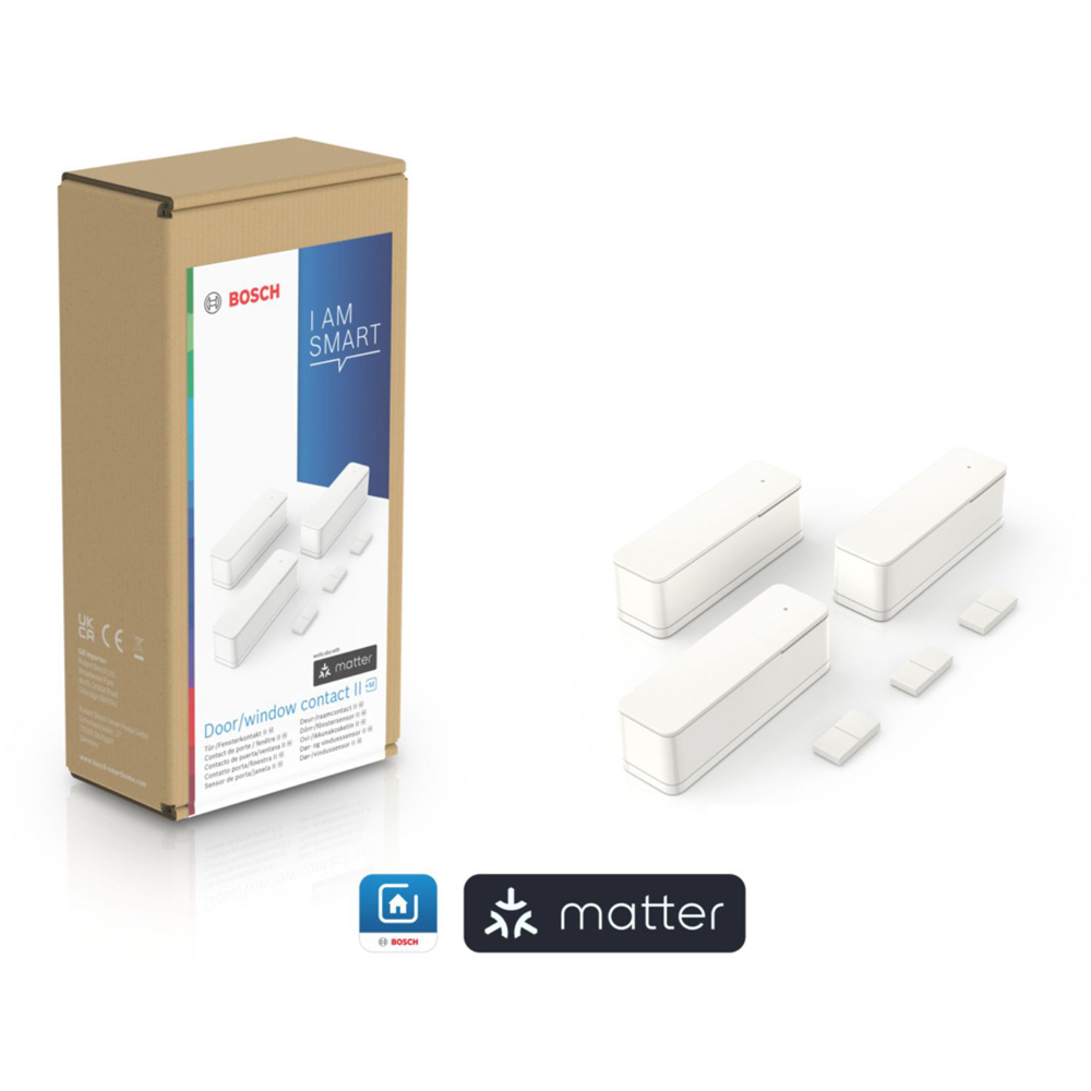 Bosch White Smart Wireless Home Door and Window Contact II 3 Pack Image 4
