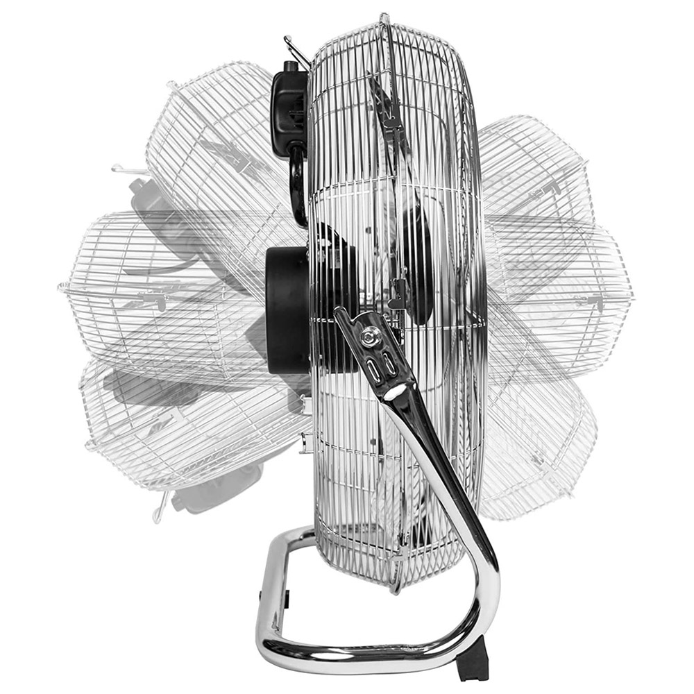 MYLEK Silver High Velocity Floor Fan 18 inch Image 2