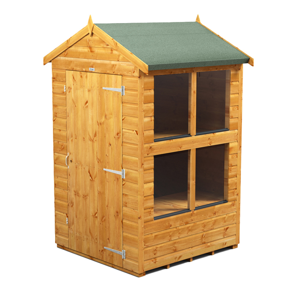 Power 4 x 4ft Apex Potting Shed Image 1