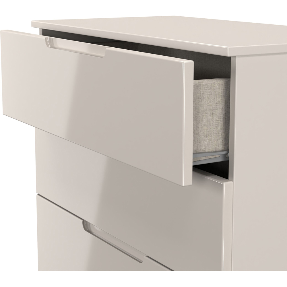 Crowndale Milan 5 Drawer Kashmir Gloss and Kashmir Chest of Drawers Ready Assembled Image 5