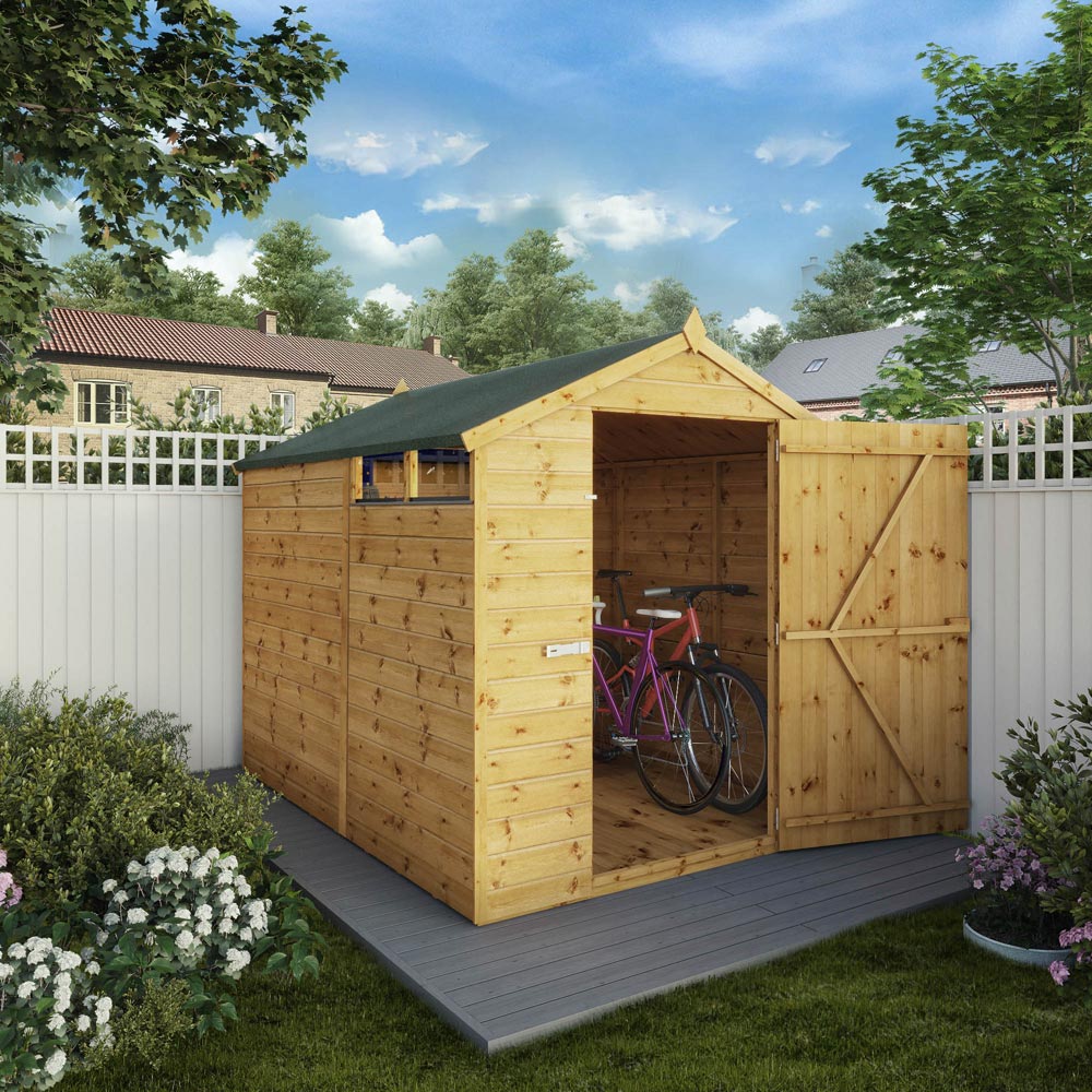 Mercia 8 x 6ft Shiplap Apex Security Shed Image 6