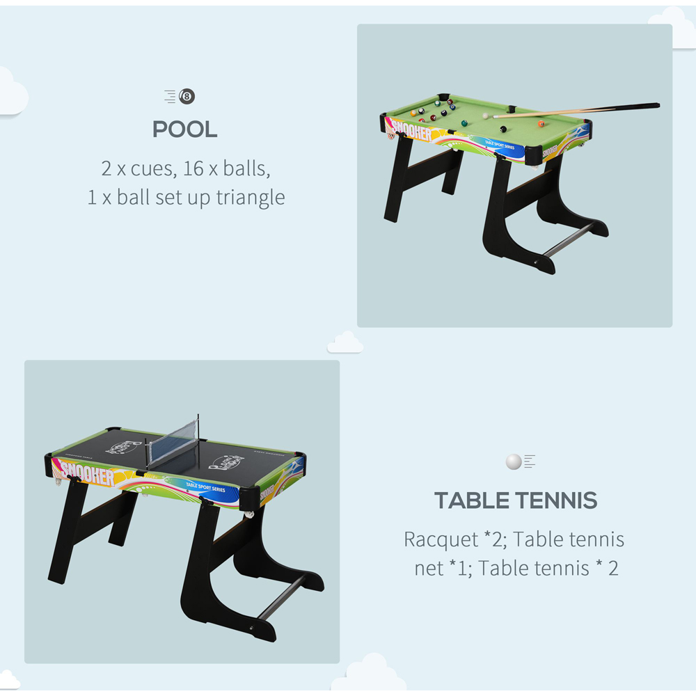 HOMCOM 4-in-1 Multi Arcade Gaming Table Image 5