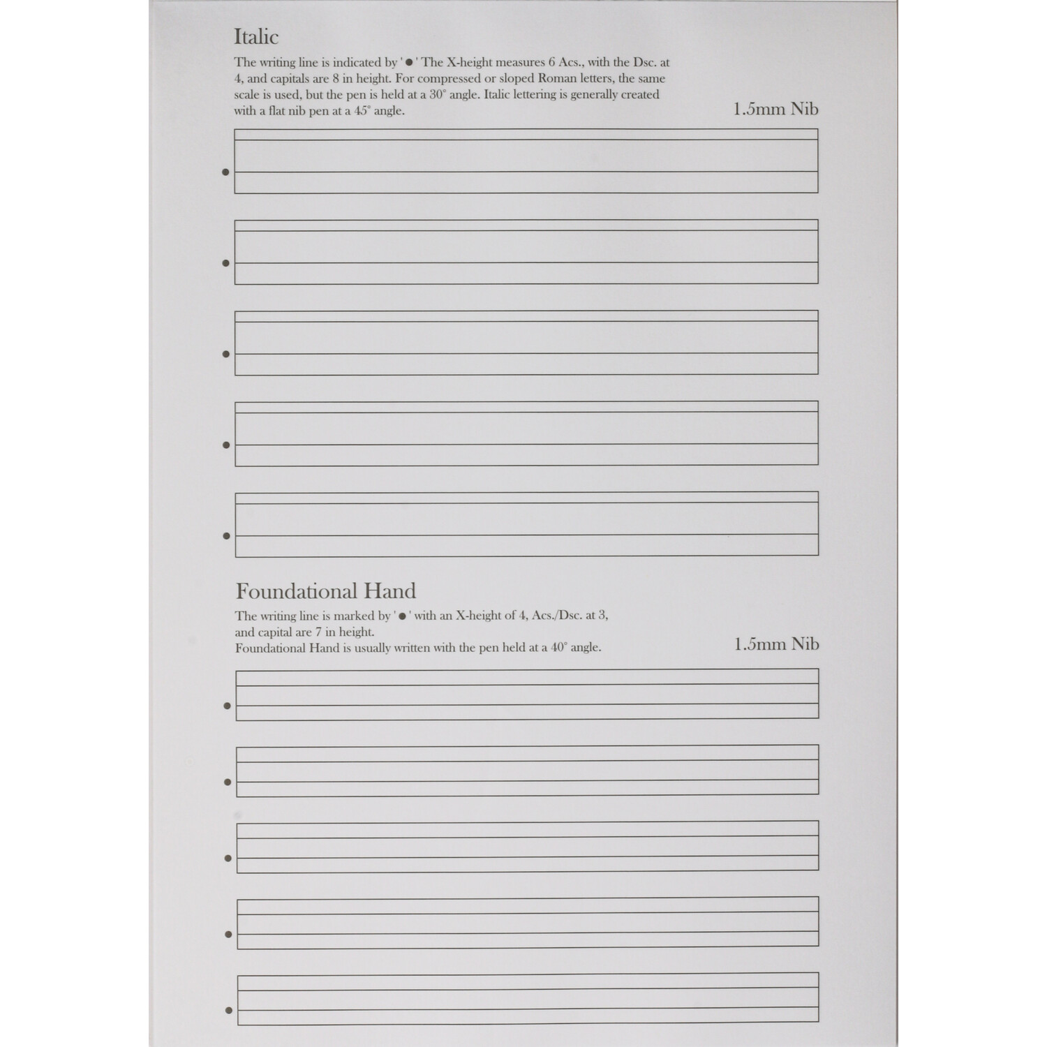 Calligraphy Practice Pad White Image 2