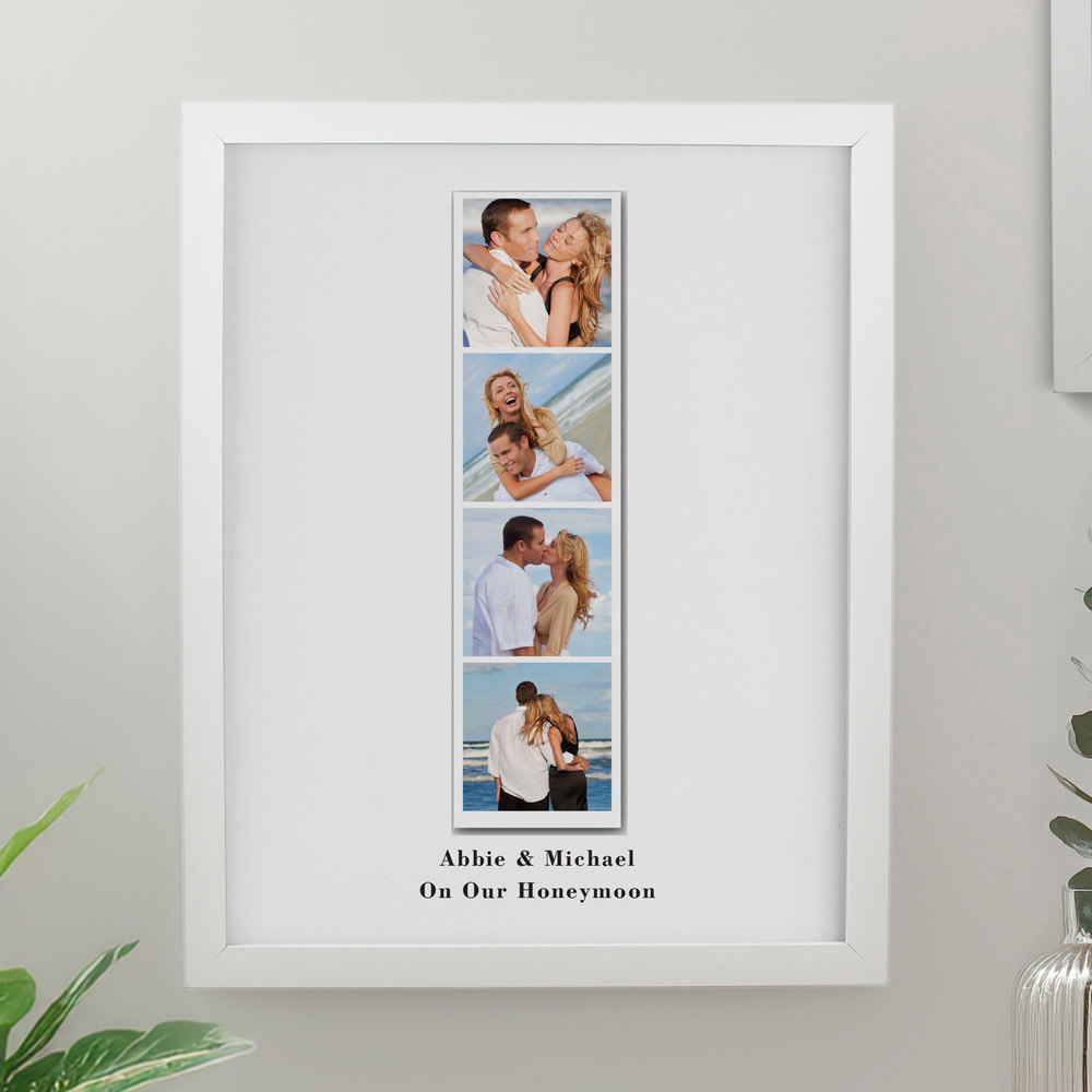 Personalised Memento Company Personalised Photo Upload Strip White Poster Frame 12 x 15 inch Image 2
