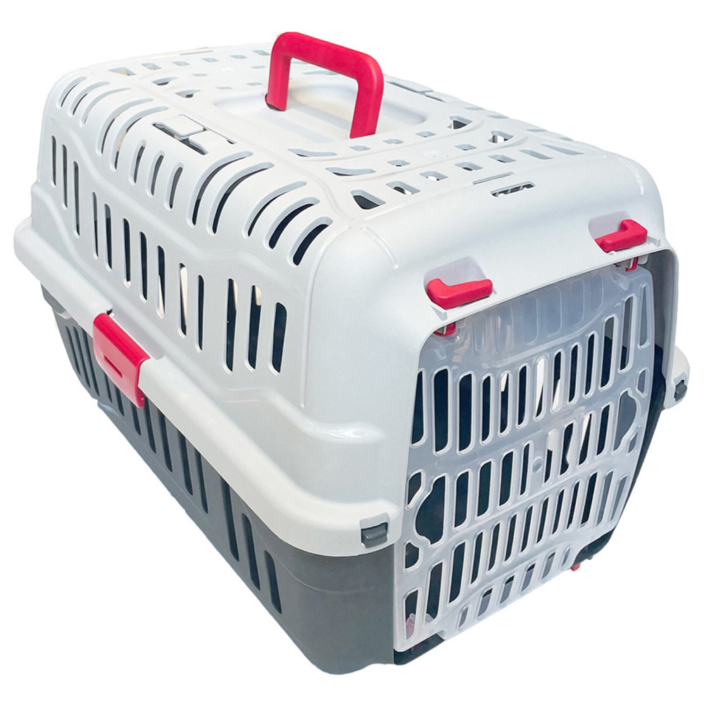 Happy Pet Spark Red Handle Pet Carrier 48.5 x 33.5 x 31cm Image 2