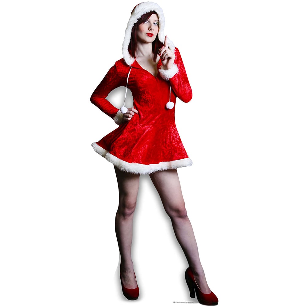 Star Cutouts Mrs Christmas Cardboard Cutout 5.7ft Image 1