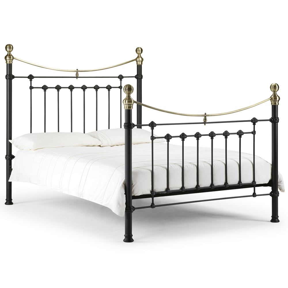 Julian Bowen Victoria Double Satin Black Bed Image 2