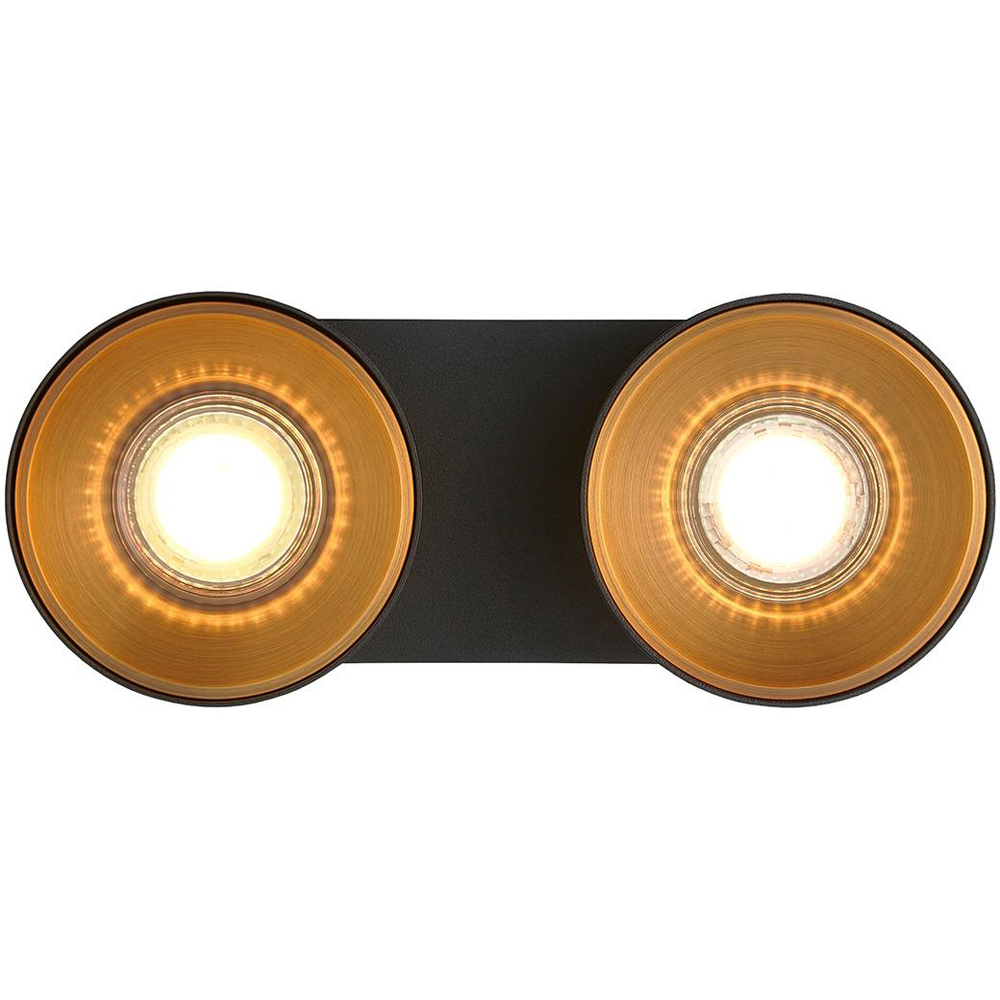 Nordlux Pitcher GU10 2-Spot Black Spotlight Image 4