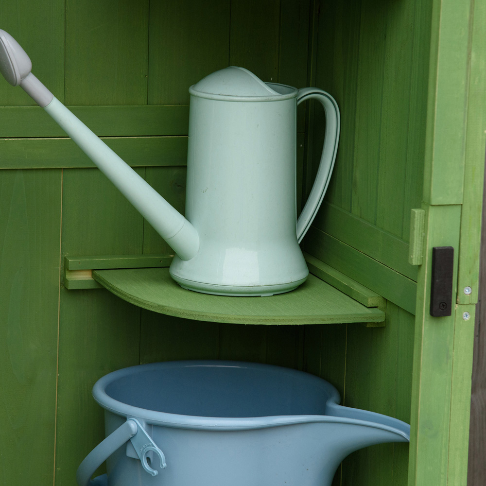 Outsunny 6 x 2ft 3 Shelf Green Tool House Garden Shed Image 5