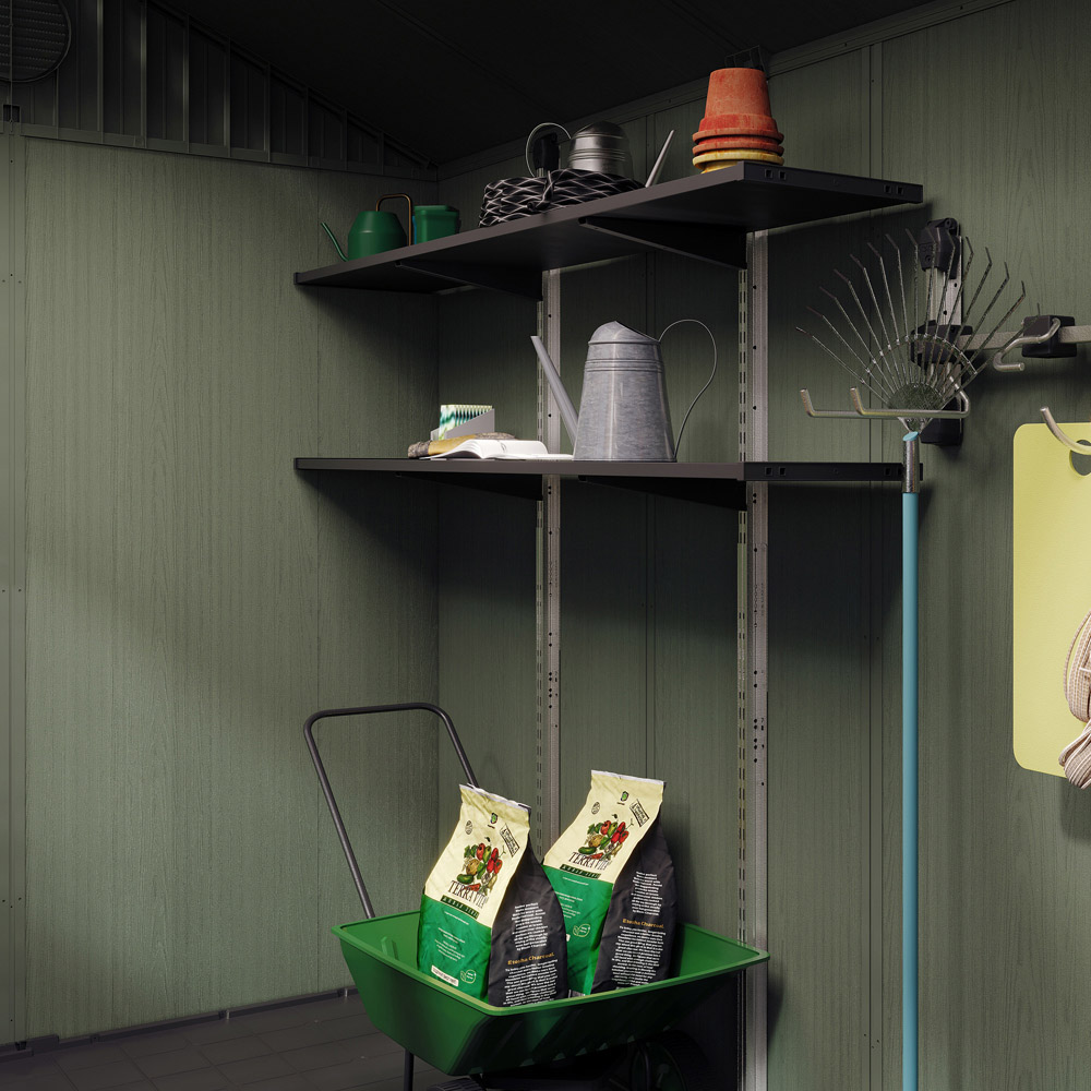Keter 6 x 8ft Green Apex Potting Shed Image 5