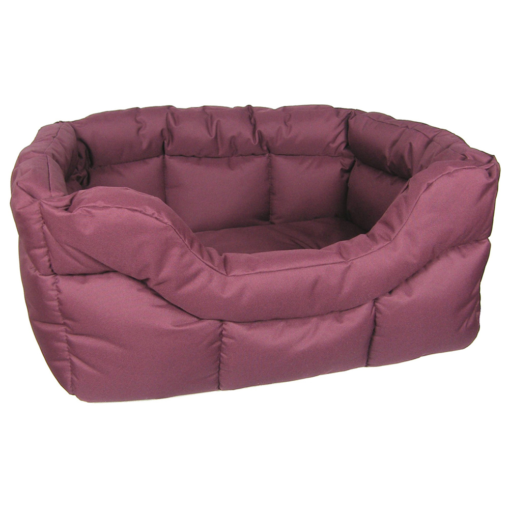 P&L Large Red Heavy Duty Dog Bed Image 1