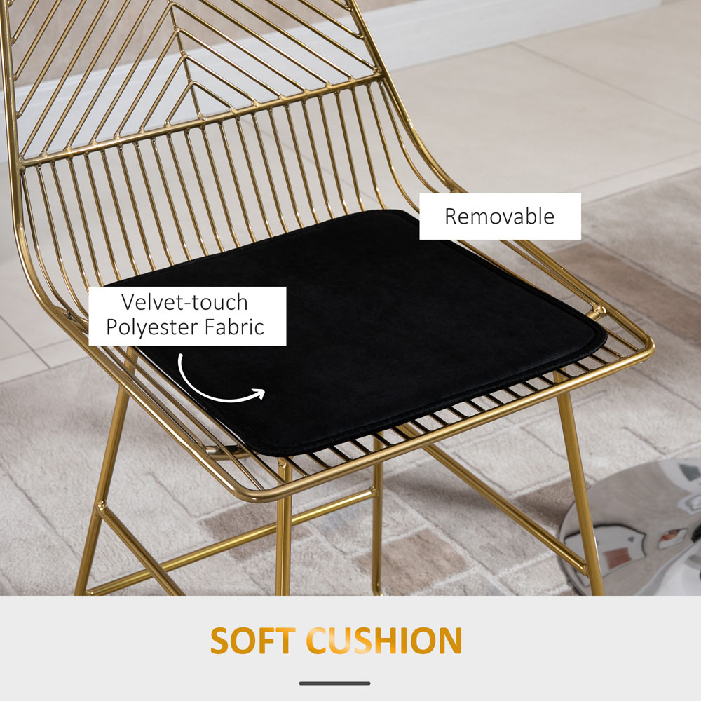Portland Gold Geometric Bar Stool Set of 2 Image 6