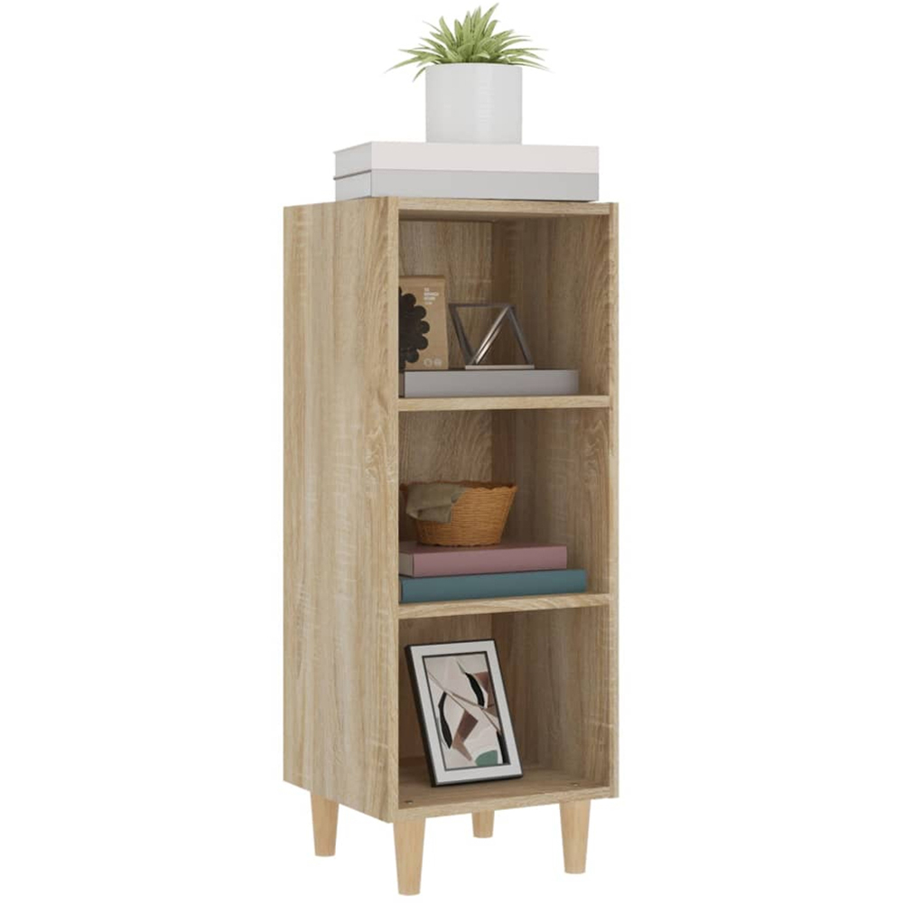 vidaXL 3 Shelf Sonoma Oak Sideboard Image 3