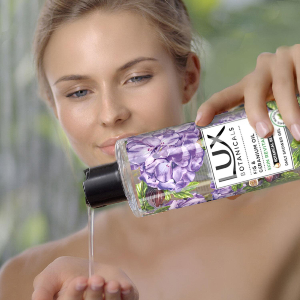 Lux Botanicals Beauty Oils Fig and Geranium Daily Shower Gel 500ml 6 Pack Image 2
