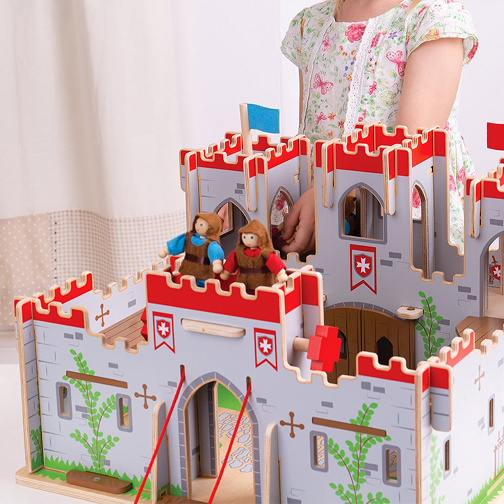 Bigjigs Toys Wooden Castle Playset Image 2
