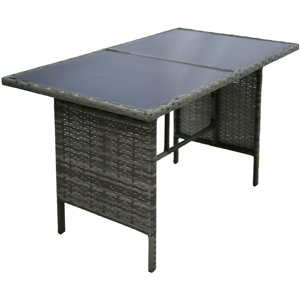 Thalia 8 Seater Rattan Sofa Set Grey Image 7