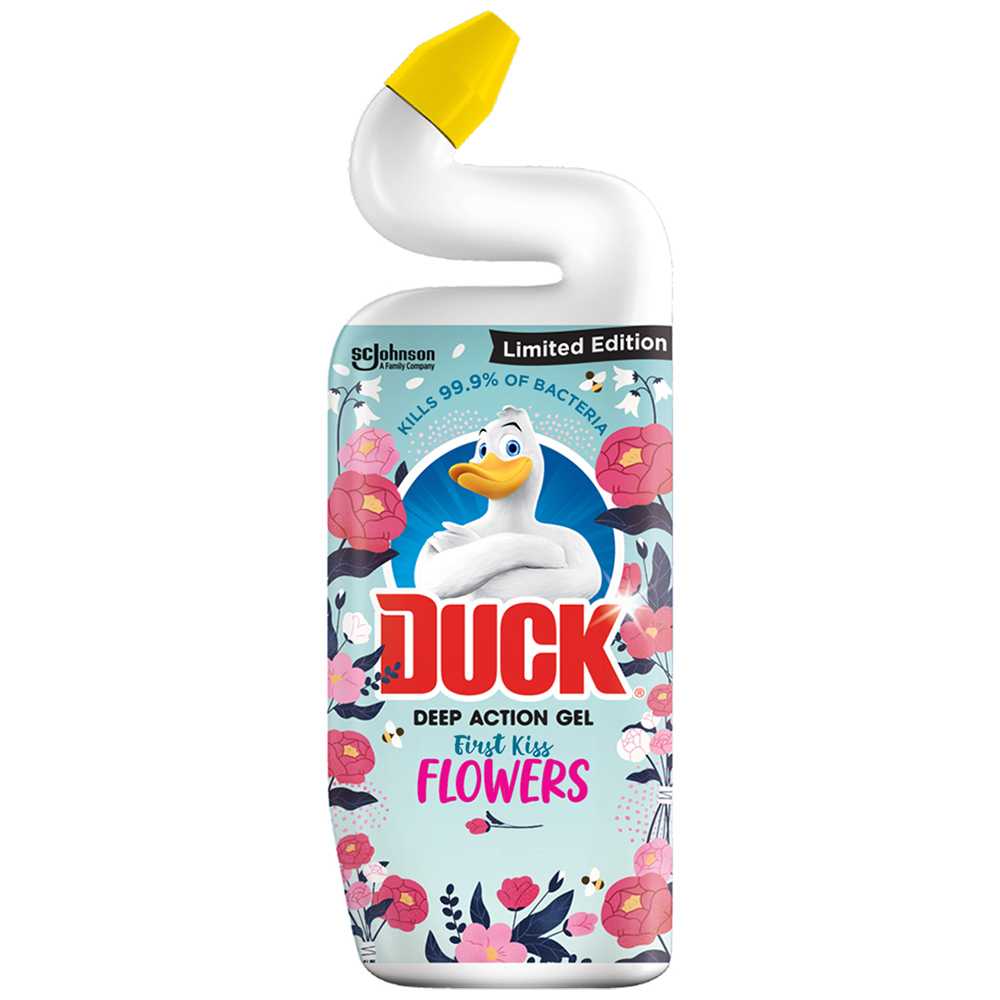 Duck First Kiss Flowers Deep Action Gel Toilet Cleaner 750ml Image 1