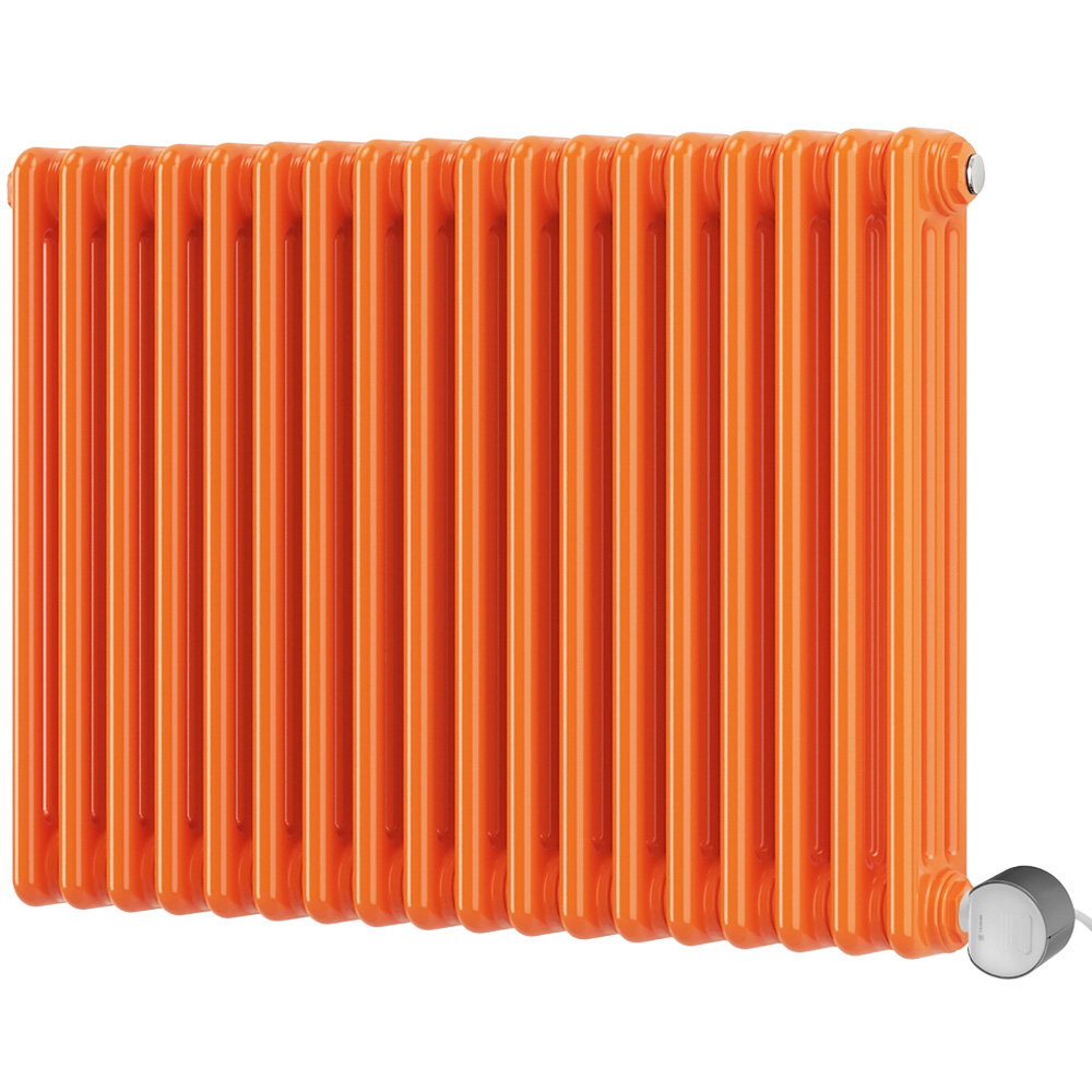 Terma Colorado Wi-Fi Orange 3 Column Deep Electric Radiator 1000W 600 x 834mm Image 1