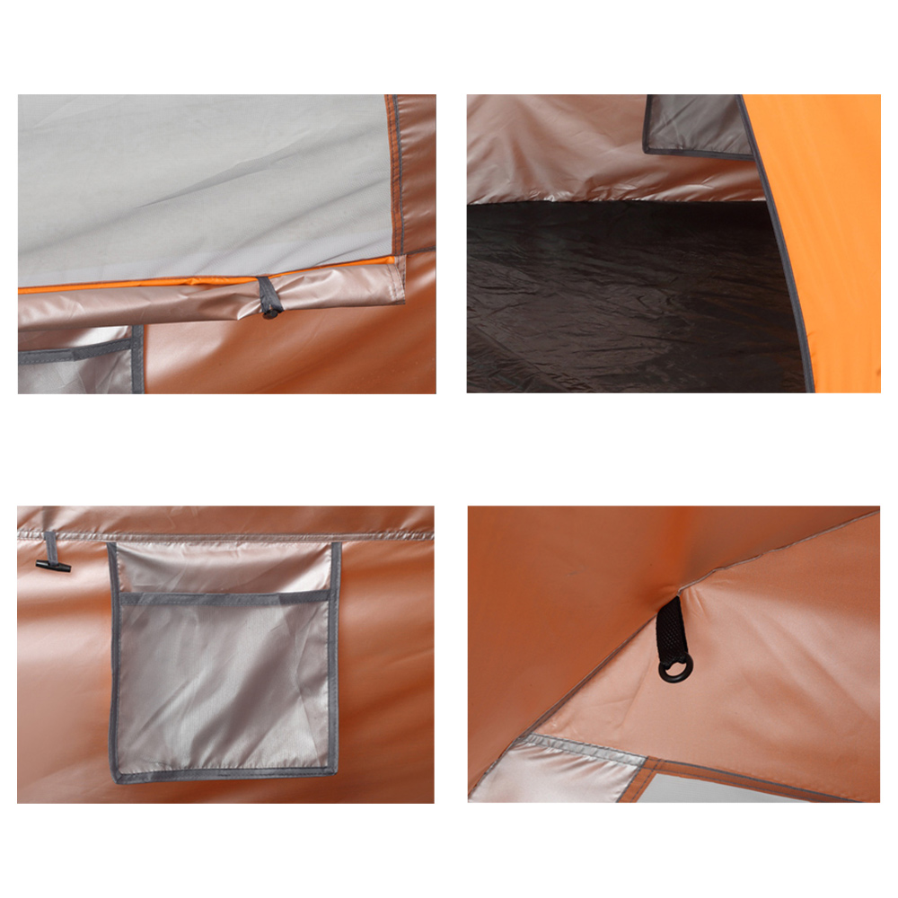 Outsunny Orange 3-Man Easy Set-Up Tent Image 5