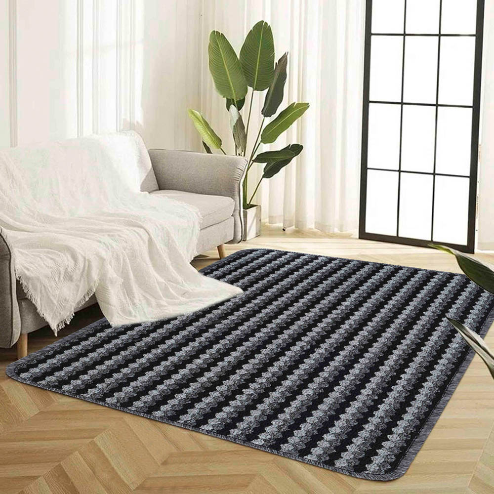 Desire Rugs Eden Anthracite Non Slip Door Mat 50 x 80cm Image 5