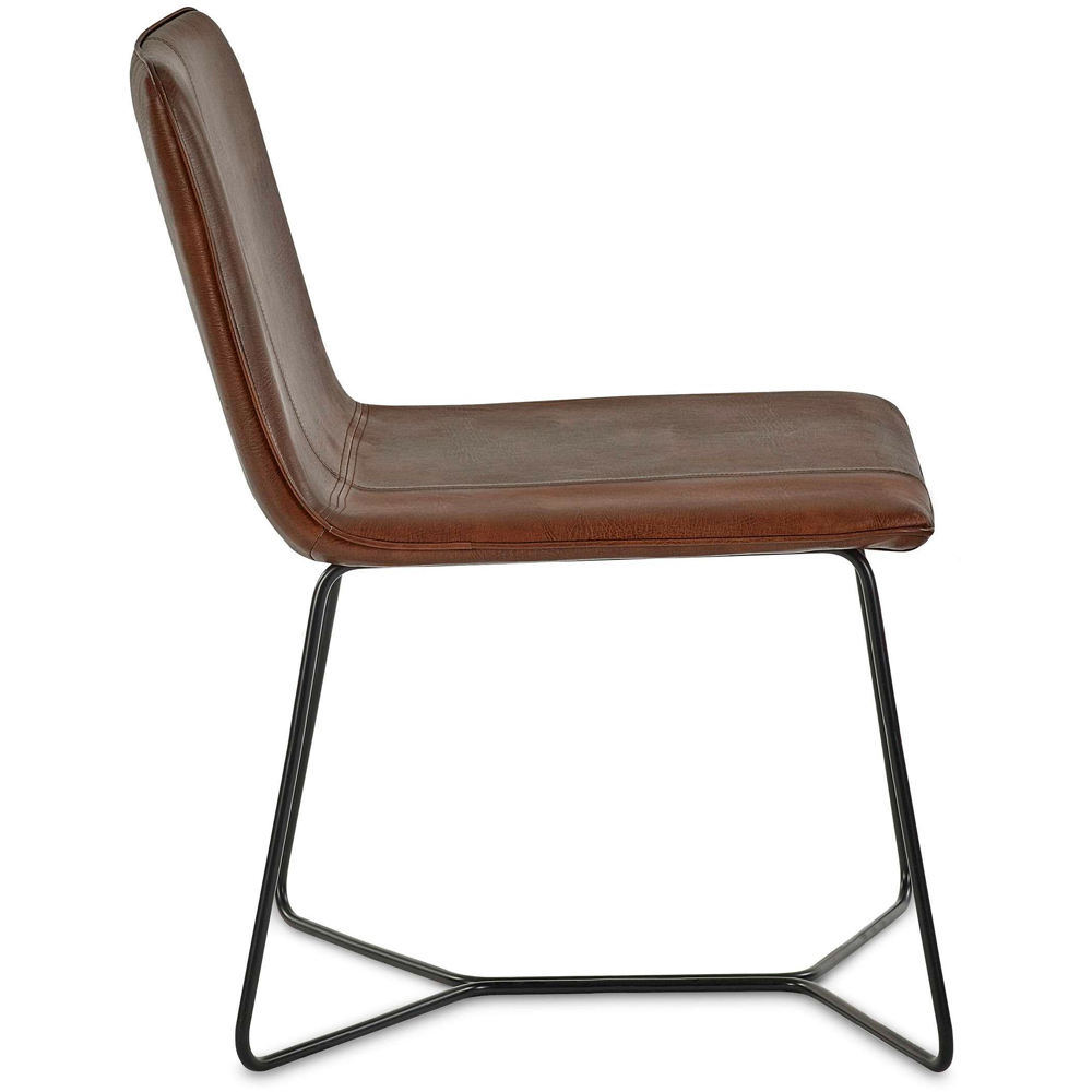 Julian Bowen Joren Tan Brown PU Leather Lounge Chair Image 4
