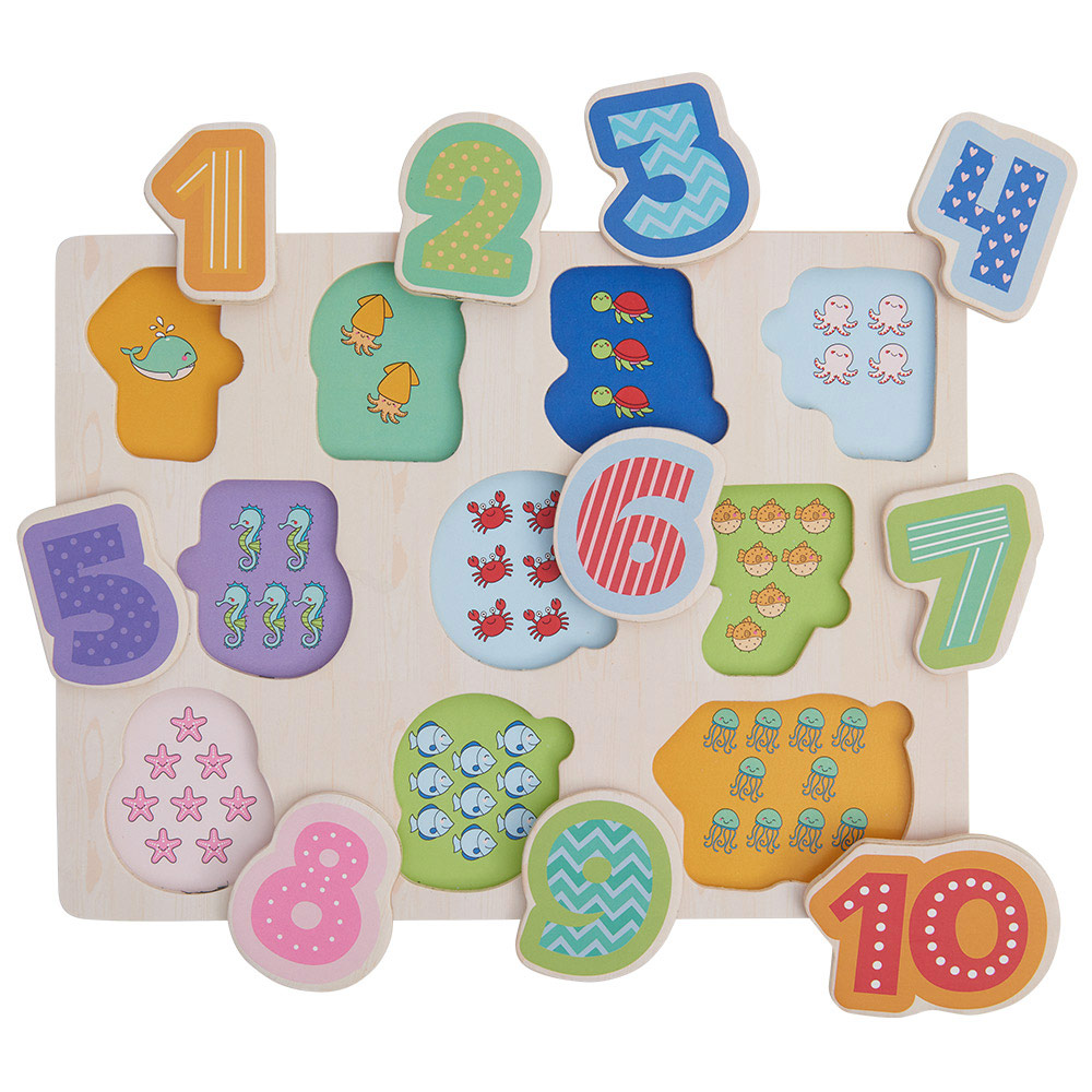 Wilko Wood Number Puzzle Wilko
