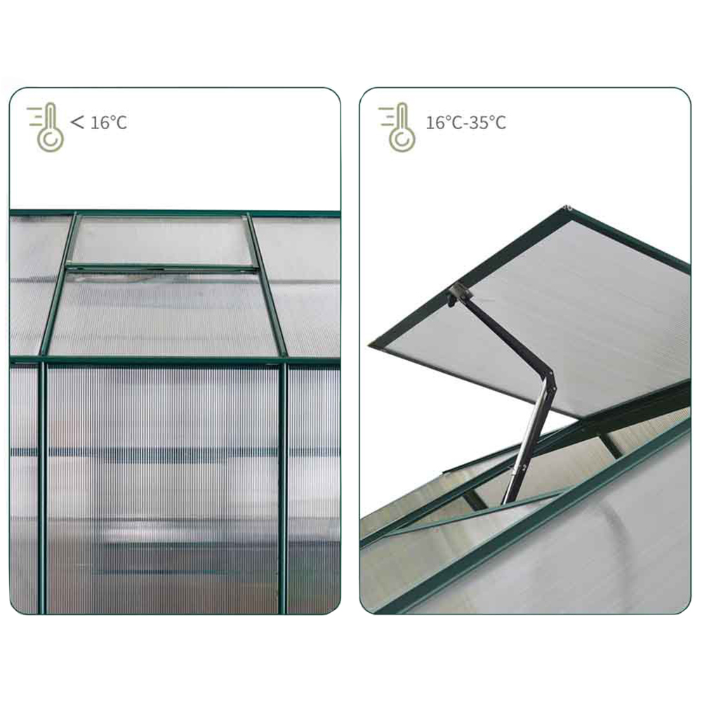 Outsunny Walk-in Greenhouse 6 x 6ft Image 7