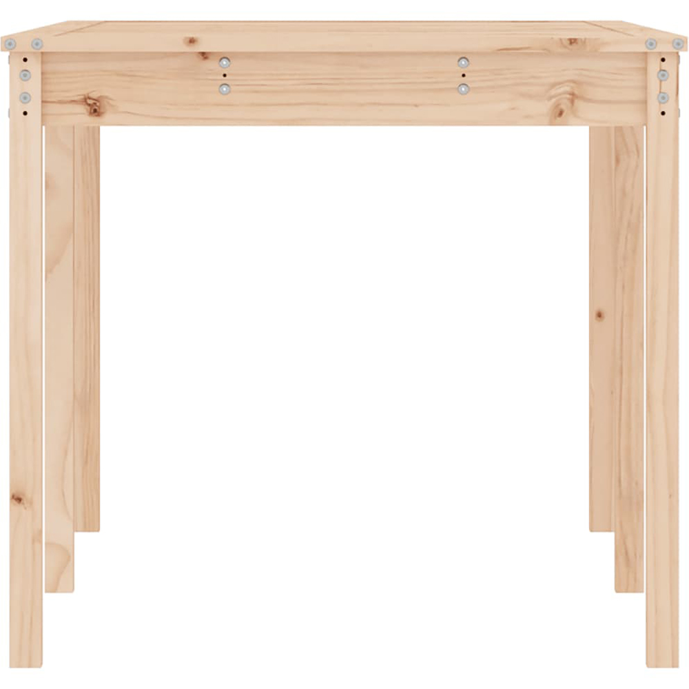 vidaXL 6 Seater Solid Wood Pine Garden Dining Table Natural Image 4