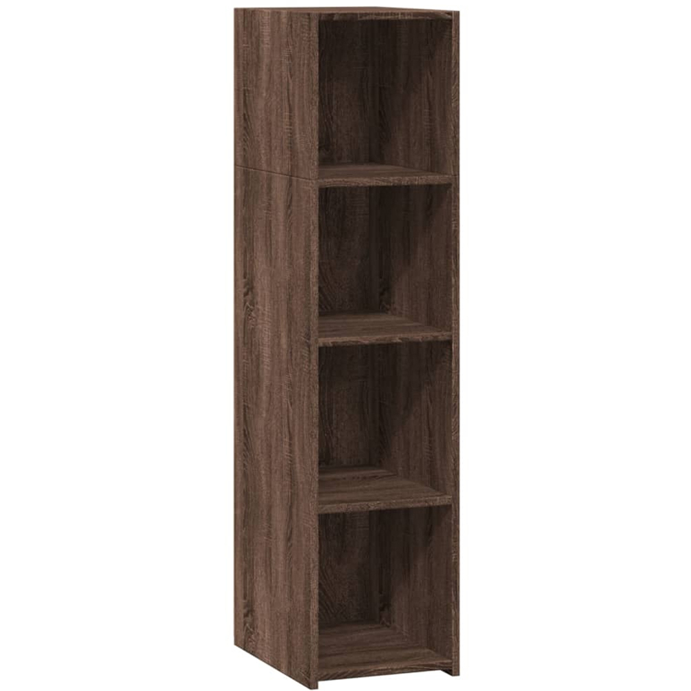 vidaXL 4 Shelf Brown Oak Highboard Image 2