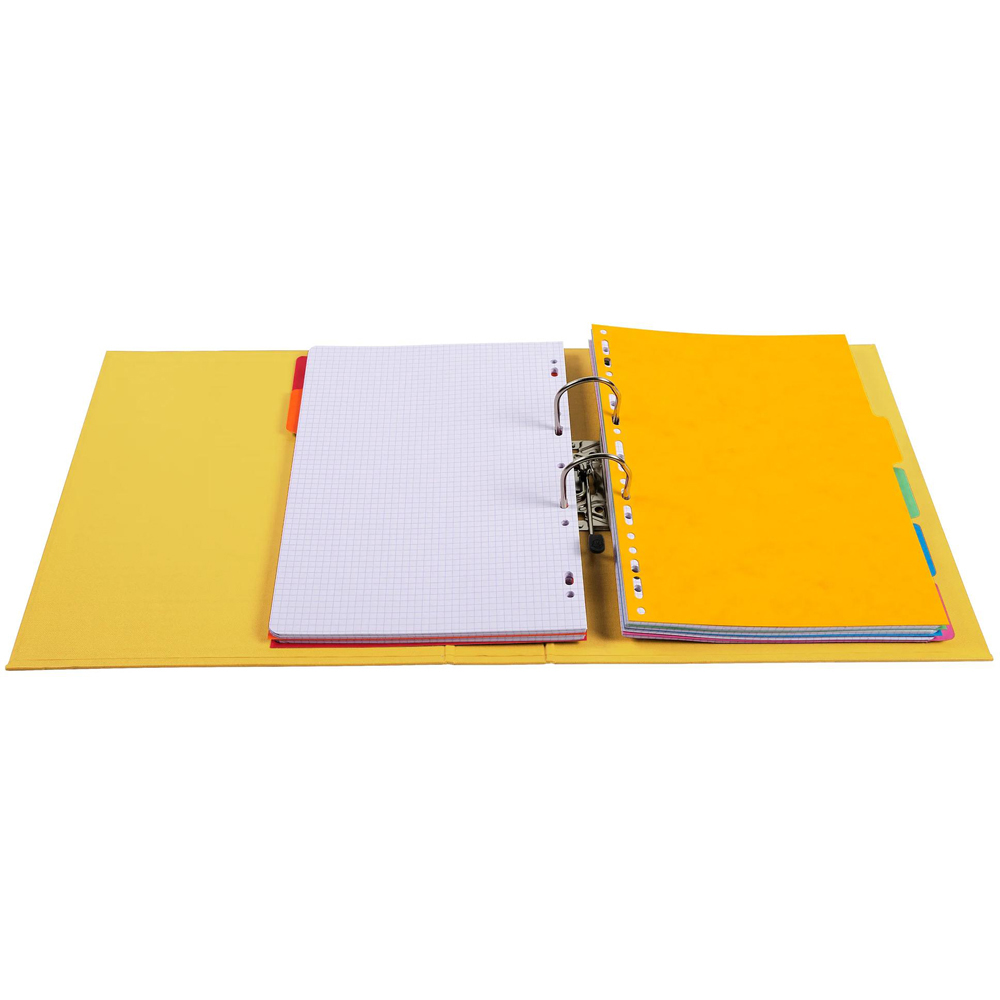 Exacompta PremTouch A4 Yellow PVC Level Arch File 10 Pack Image 3