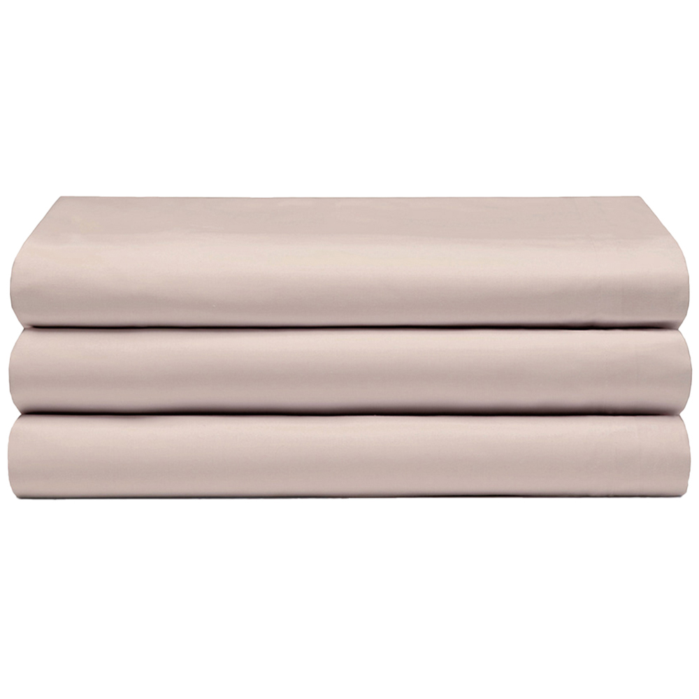 Serene Single Cream Flat Bed Sheet Image 1