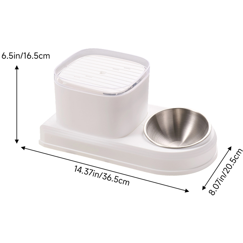 H&O Direct White 2 in 1 Automatic Pet Feeder and Water Dispenser 3L Image 6