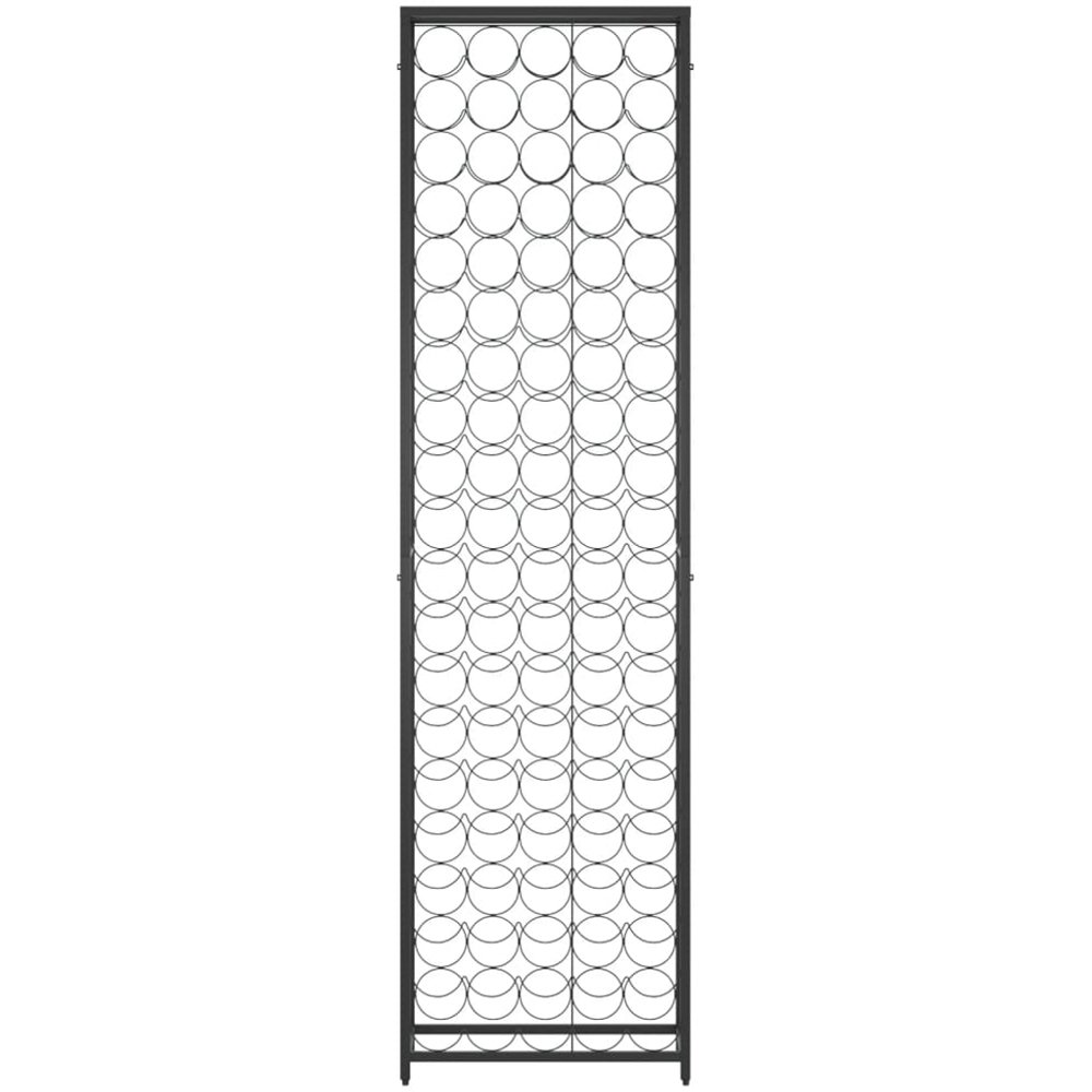 vidaXL 95 Bottle Black Tall Freestanding Wine Rack Image 3