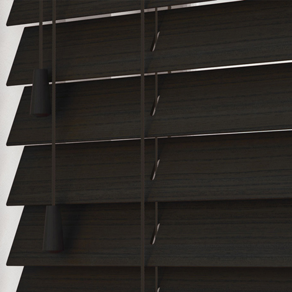 New Edge Blinds Grained Venetian Blinds Dark Walnut 260cm Image 2