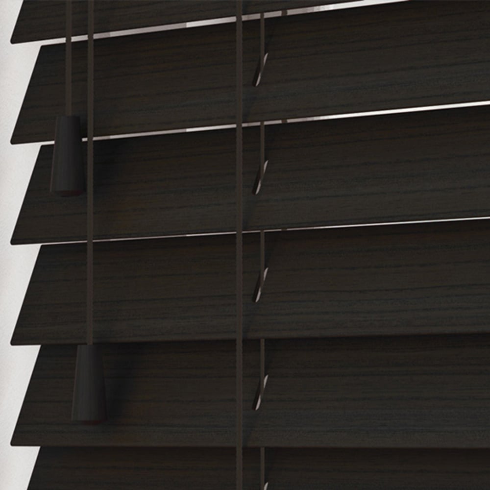 New Edge Blinds Grained Venetian Blinds Dark Walnut 120cm Image 2