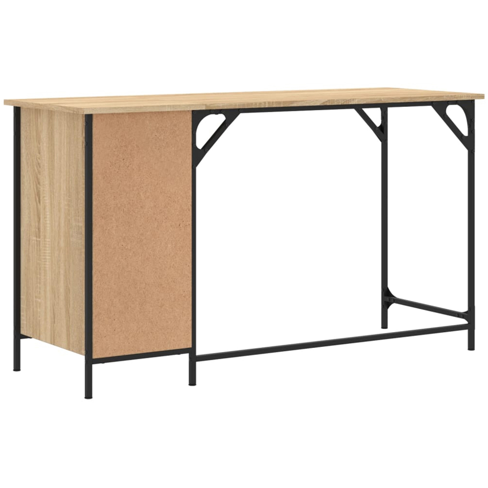 vidaXL Single Door Single Drawer Computer Desk Sonoma Oak Image 6