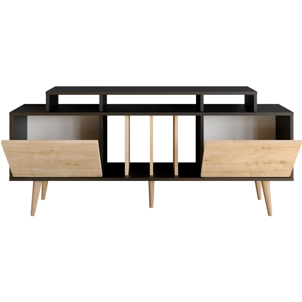 Decorotika Char Black and Oak TV Unit Image 2