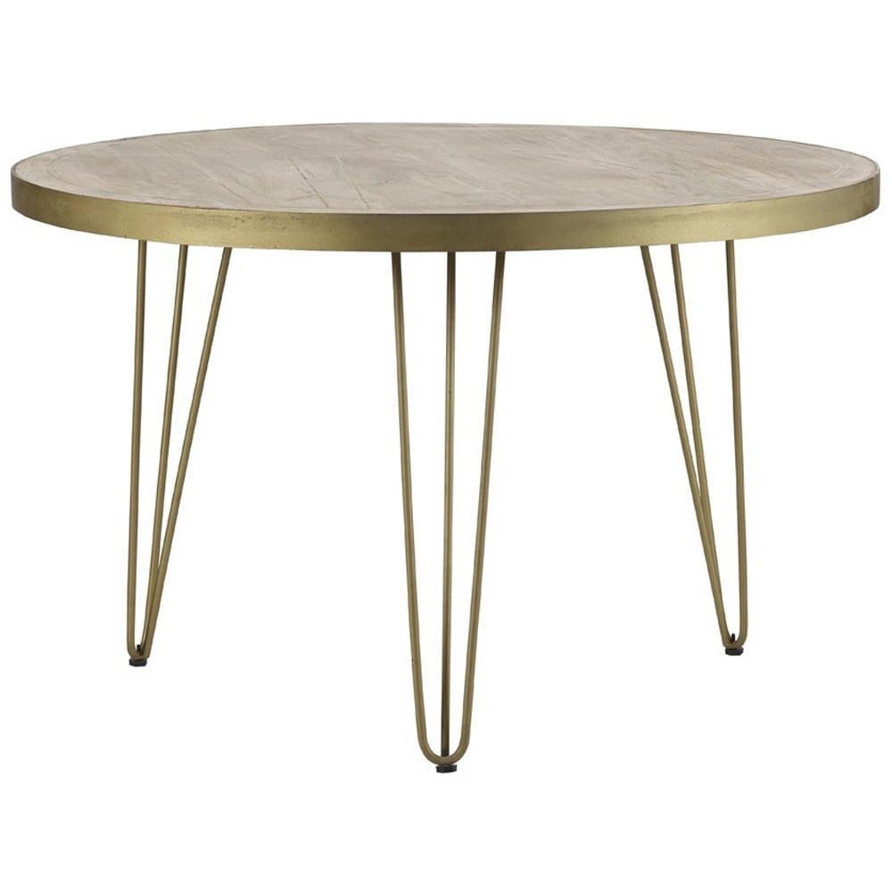Brooklyn Huyen 6 Seater Light Gold Round Dining Table Image 2