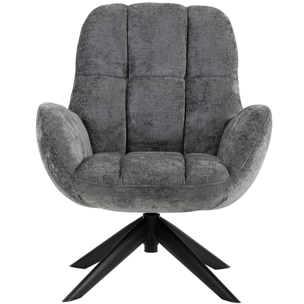 Loft24 Glenfield Grey Chenille Accent Chair Image 3