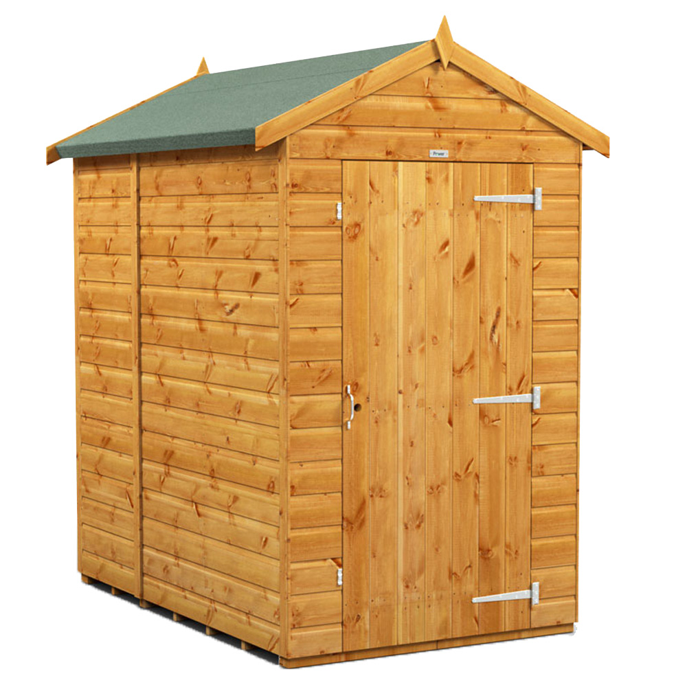 Power Sheds 6 x 4ft Apex Wooden Shed Image 1