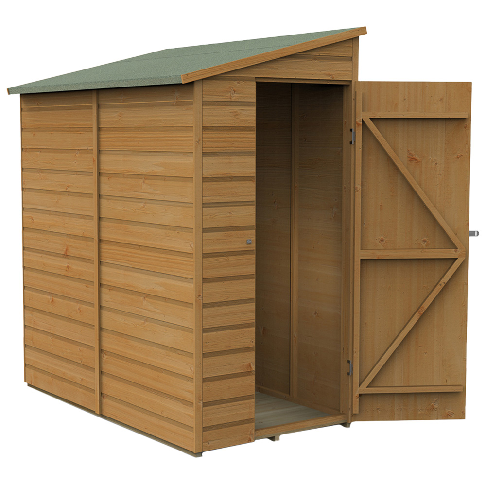 Forest Garden 6 x 3ft Shiplap Dip Treated Pent Shed Image 3