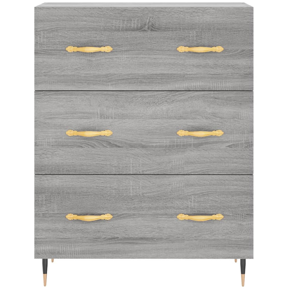 vidaXL 2 Door 3 Drawer Grey Sonoma Highboard Image 7
