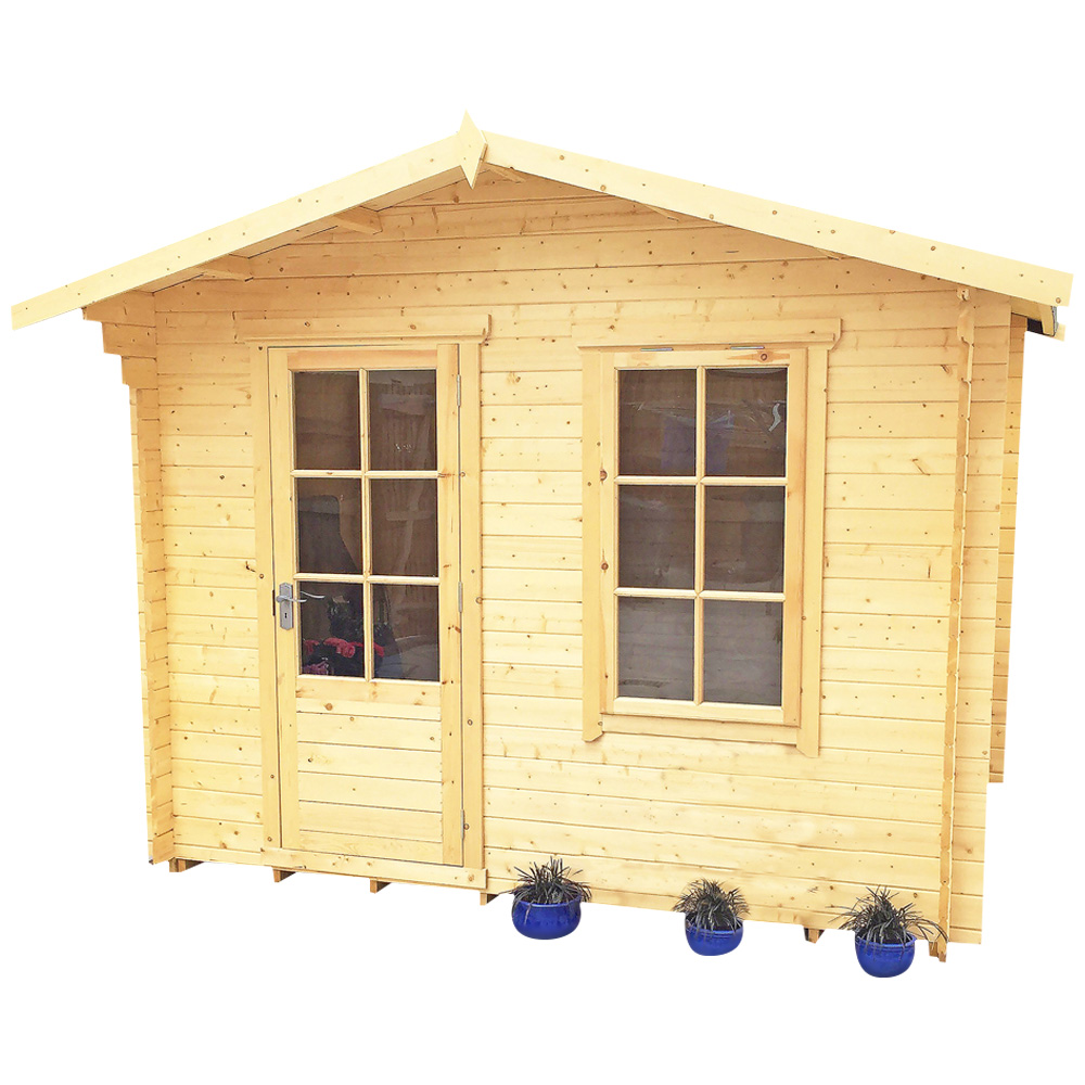 Shire Bucknells 12 x 12ft Pressure Treated Log Cabin Image 1
