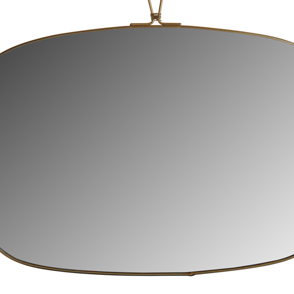 Wilko Gold Frame Hanging Loop Mirror Image 5