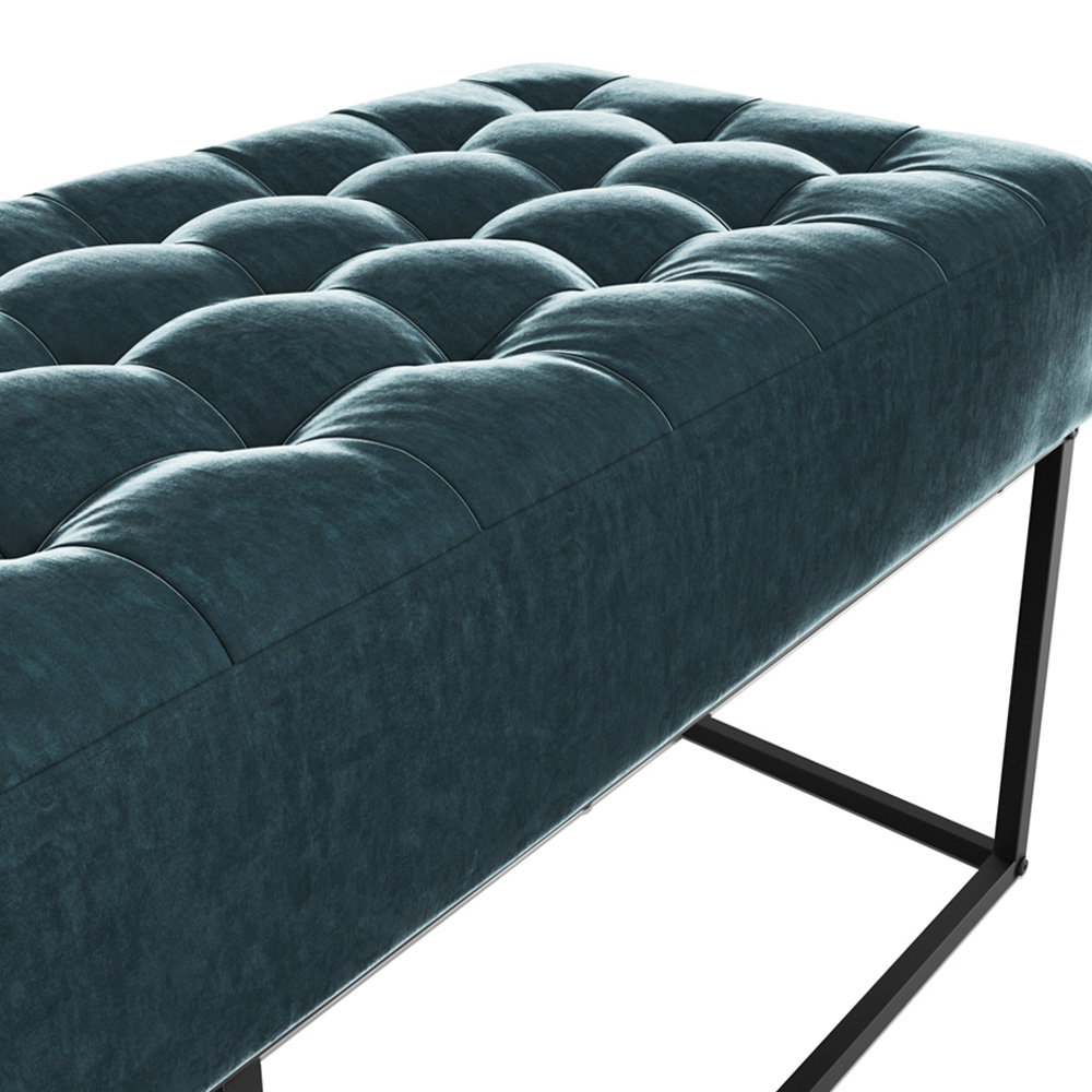 Boden 2 Seater Yale Blue Dining Bench Image 5