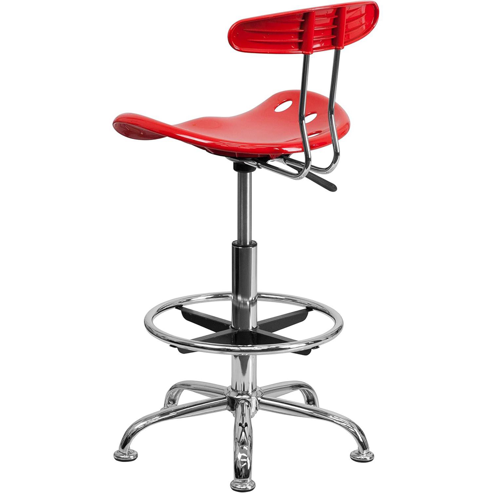 FWStyle Red Tractor Seat Style Bar Stool Image 4