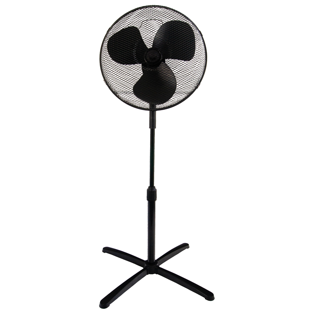 Igenix Black Pedestal Fan 16 inch Image 1