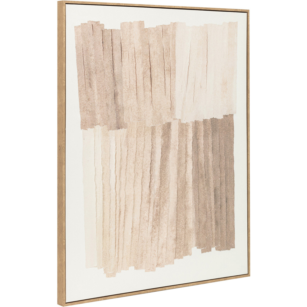 Neutral Tones Wooden Framed Canvas Image 3